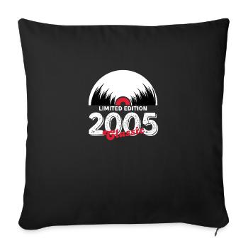 Limited edition 2005 Classic vinyle - Housse de coussin décorative 45 x 45 cm - noir - Devant