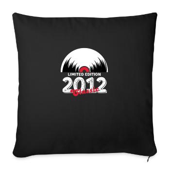 Limited edition 2012 Classic vinyle - Housse de coussin décorative 45 x 45 cm - noir - Devant