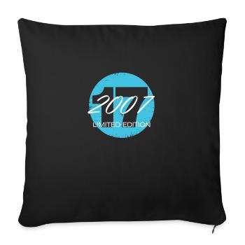 Edition limitée 17 ans d’âge - Housse de coussin décorative 45 x 45 cm - noir - Devant