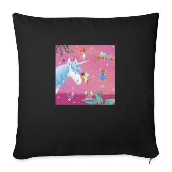 Sort elfique - Housse de coussin décorative 45 x 45 cm - noir - Devant