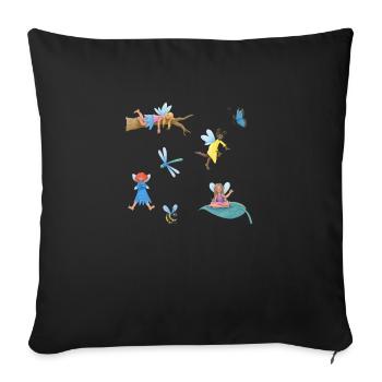 Sort elfique - Housse de coussin décorative 45 x 45 cm - noir - Devant