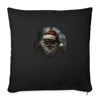 Dark Santa: The mysterious Christmas! - Sofa pillowcase 17,3'' x 17,3'' (45 x 45 cm) - black - Front