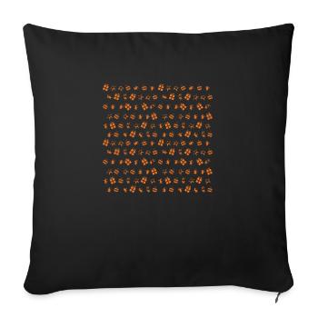 Papa Noël - Motif - Housse de coussin décorative 45 x 45 cm - noir - Devant