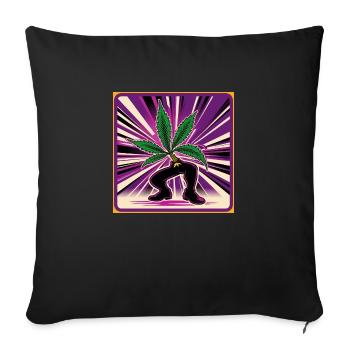 Stoned Striders - Sofa pillowcase 17,3'' x 17,3'' (45 x 45 cm) - black - Front