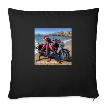 8aout 1733157923684 - Housse de coussin décorative 45 x 45 cm - noir - Devant