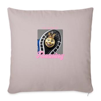 The queen of running - Housse de coussin décorative 45 x 45 cm - taupe clair - Devant