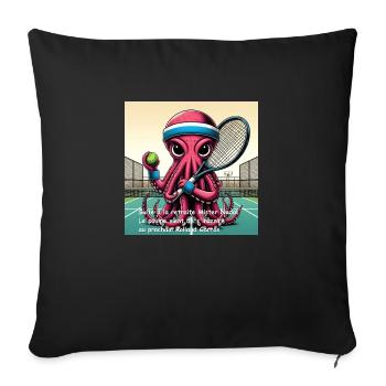 OIG1 1nn732516942350 - Sofa pillowcase 17,3'' x 17,3'' (45 x 45 cm) - black - Front