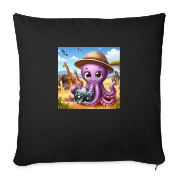 OIG1 1732444053275 - Housse de coussin décorative 45 x 45 cm - noir - Devant