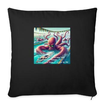 OIG2 2 173246pp1483899 - Housse de coussin décorative 45 x 45 cm - noir - Devant