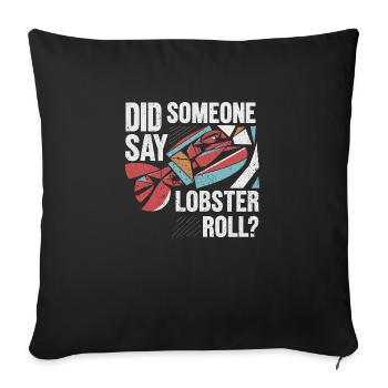 Stylish and delicious - Sofa pillowcase 17,3'' x 17,3'' (45 x 45 cm) - black - Front