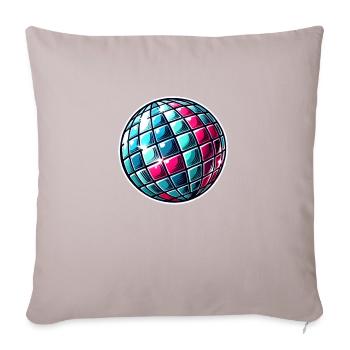 Boule disco - Housse de coussin décorative 45 x 45 cm - taupe clair - Devant