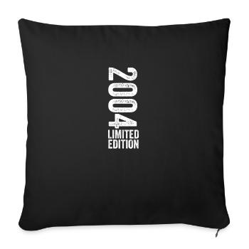 2004 - Limited Edition 2004 Birthday - Sofa pillowcase 17,3'' x 17,3'' (45 x 45 cm) - black - Front