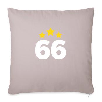 66 Years Star - 66th Anniversary Gift - Sofa pillowcase 17,3'' x 17,3'' (45 x 45 cm) - light taupe - Front