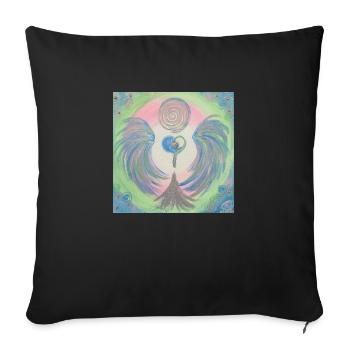 Herzengel Finale - Sofakissenbezug 45 x 45 cm - Schwarz - Vorne