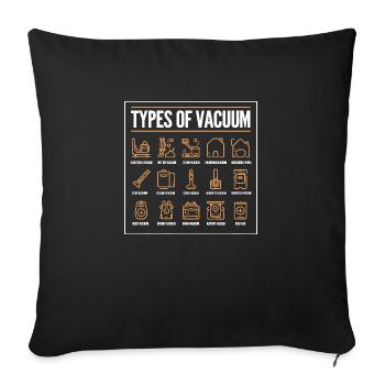 Types Of Vacuum Cleaners - Vacuum Cleaners 2025 - Sofa pillowcase 17,3'' x 17,3'' (45 x 45 cm) - black - Front