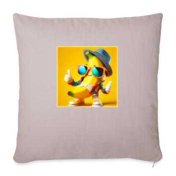 Banana - Sofa pillowcase 17,3'' x 17,3'' (45 x 45 cm) - light taupe - Front
