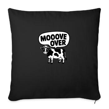 MOOOVE OVER Vache - Housse de coussin décorative 45 x 45 cm - noir - Devant