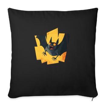 Bat Wings Bats - Sofa pillowcase 17,3'' x 17,3'' (45 x 45 cm) - black - Front