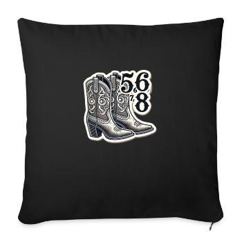 Cadeau de danse en ligne - Housse de coussin décorative 45 x 45 cm - noir - Devant