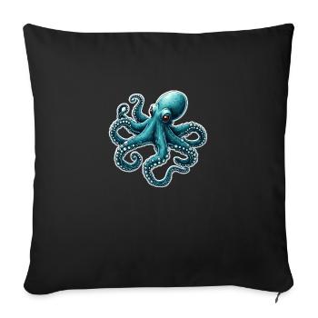 OCTOPUS - Sofa pillowcase 17,3'' x 17,3'' (45 x 45 cm) - black - Front