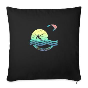 Kiters - Housse de coussin décorative 45 x 45 cm - noir - Devant