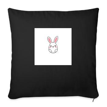 Osterfreude - Sofakissenbezug 45 x 45 cm - Schwarz - Vorne