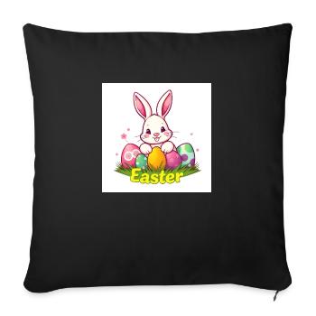 Ei Love Easter! - Sofakissenbezug 45 x 45 cm - Schwarz - Vorne