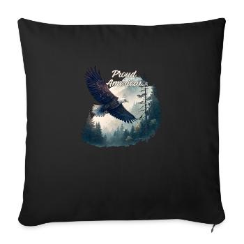 Proud American - Sofa pillowcase 17,3'' x 17,3'' (45 x 45 cm) - black - Front