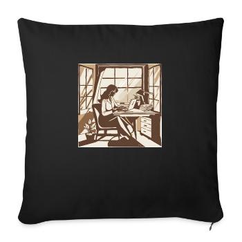 Finanzen 1 - Sofakissenbezug 45 x 45 cm - Schwarz - Vorne