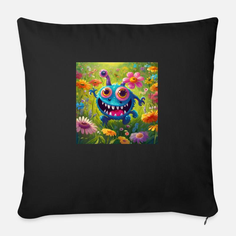 Freaks Monster - Sofakissenbezug 45 x 45 cm - Schwarz