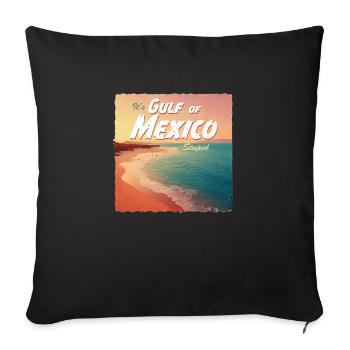 Gulf of Mexico stupid #2 - Sofa pillowcase 17,3'' x 17,3'' (45 x 45 cm) - black - Front