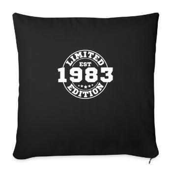 1983 Limited Edition - Sofa pillowcase 17,3'' x 17,3'' (45 x 45 cm) - black - Front