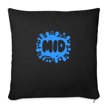 MID Splash - Bold and Relatable Gen Alpha Design - Sofa pillowcase 17,3'' x 17,3'' (45 x 45 cm) - black - Front