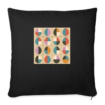 Ostereier Design No.02 - Sofakissenbezug 45 x 45 cm - Schwarz - Vorne