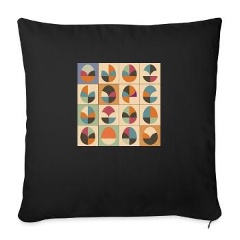 Easter Eggs Design No.05 - Sofa pillowcase 17,3'' x 17,3'' (45 x 45 cm) - black - Front
