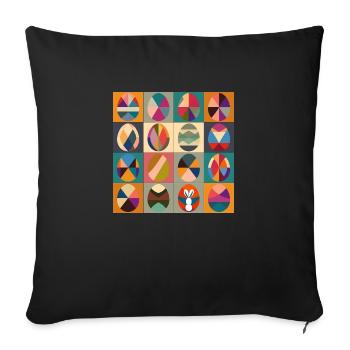 Ostereier Design No.12 - Sofakissenbezug 45 x 45 cm - Schwarz - Vorne