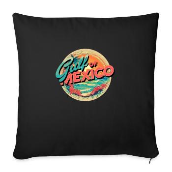 Gulf of Mexico Sunset - Sofakissenbezug 45 x 45 cm - Schwarz - Vorne