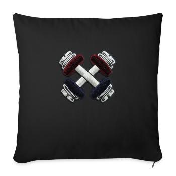 Embroidered Mute Bells - Sofa pillowcase 17,3'' x 17,3'' (45 x 45 cm) - black - Front