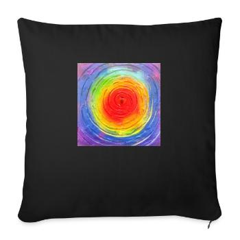 Chakra Kraft - Sofakissenbezug 45 x 45 cm - Schwarz - Vorne