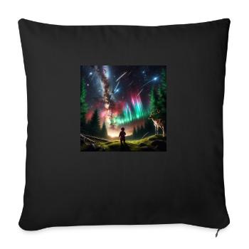 Lucía's Patronus - Sofa pillowcase 17,3'' x 17,3'' (45 x 45 cm) - black - Front