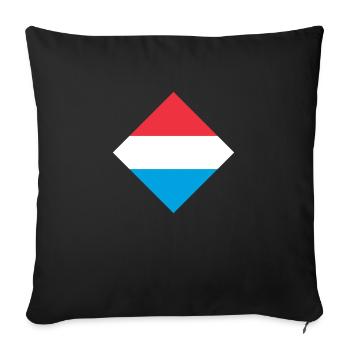Luxembourg - Housse de coussin décorative 45 x 45 cm - noir - Devant