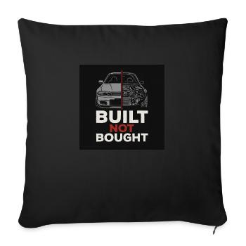 Built Car Design Tuning - Sofakissenbezug 45 x 45 cm - Schwarz - Vorne