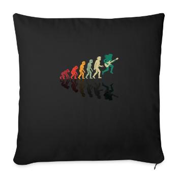 Chemise de musicien - Sofa pillowcase 17,3'' x 17,3'' (45 x 45 cm) - black - Front