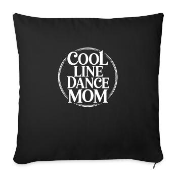 Line Dance Mom Line Dance Mom Cadeau - Housse de coussin décorative 45 x 45 cm - noir - Devant