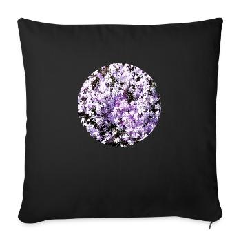 Blue carpet - Sofa pillowcase 17,3'' x 17,3'' (45 x 45 cm) - black - Front