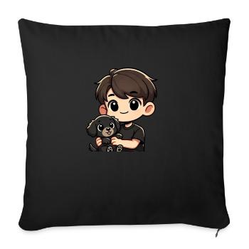 OrsonBlockTV Chibi - Sofa pillowcase 17,3'' x 17,3'' (45 x 45 cm) - black - Front
