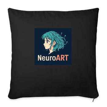 file 000000009a8c6246a2420084d353f3a8 1 - Sofa pillowcase 17,3'' x 17,3'' (45 x 45 cm) - black - Front
