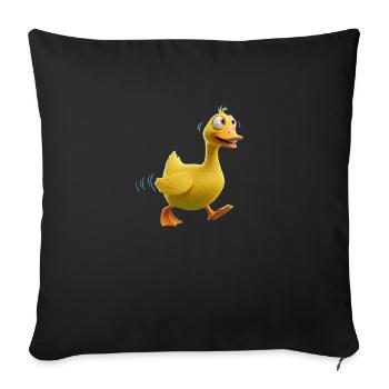 Golden Goose Mystery: A Fairytale Retold - Sofa pillowcase 17,3'' x 17,3'' (45 x 45 cm) - black - Front
