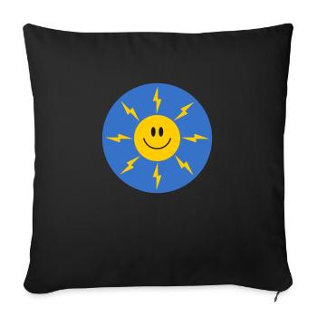 Sonnenenergie - Sofakissenbezug 45 x 45 cm - Schwarz - Vorne