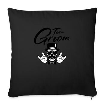 Palefrenier de l’équipe Bräutigam - Housse de coussin décorative 45 x 45 cm - noir - Devant